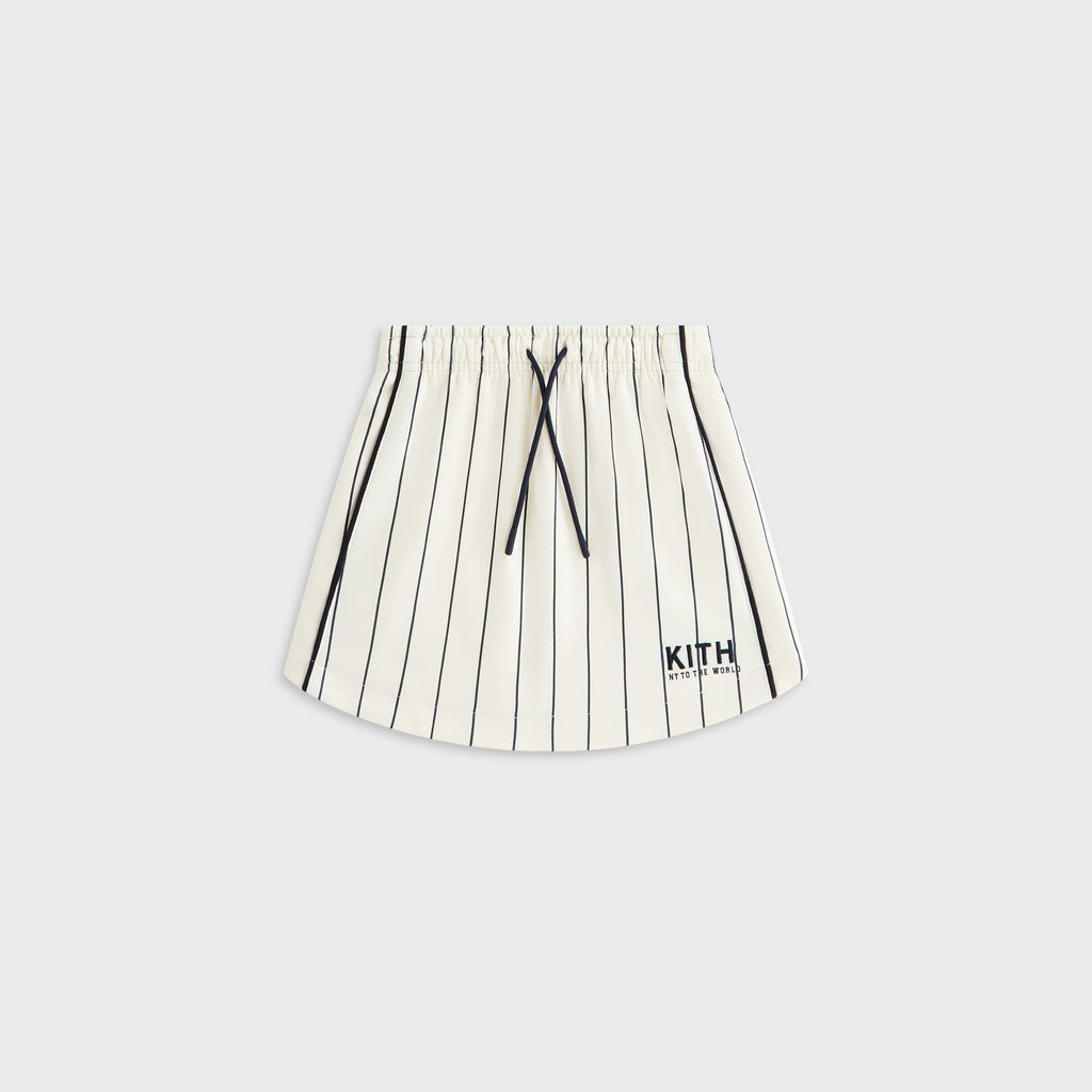 Kith Kids Pinstripe Baseball Skirt - Silk