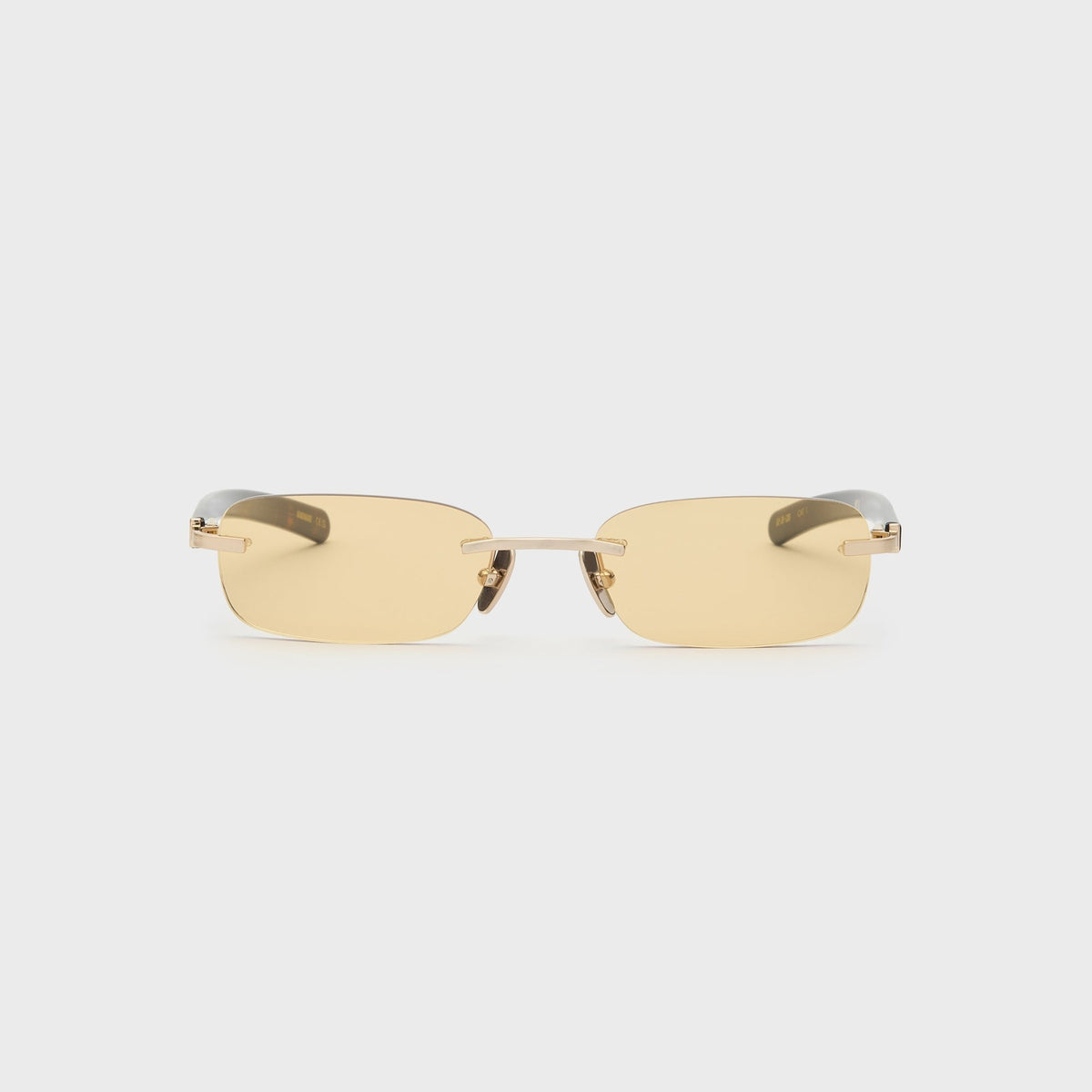 Flatlist Milo Sunglasses - Brushed Gold Dark Tortoise / Yellow