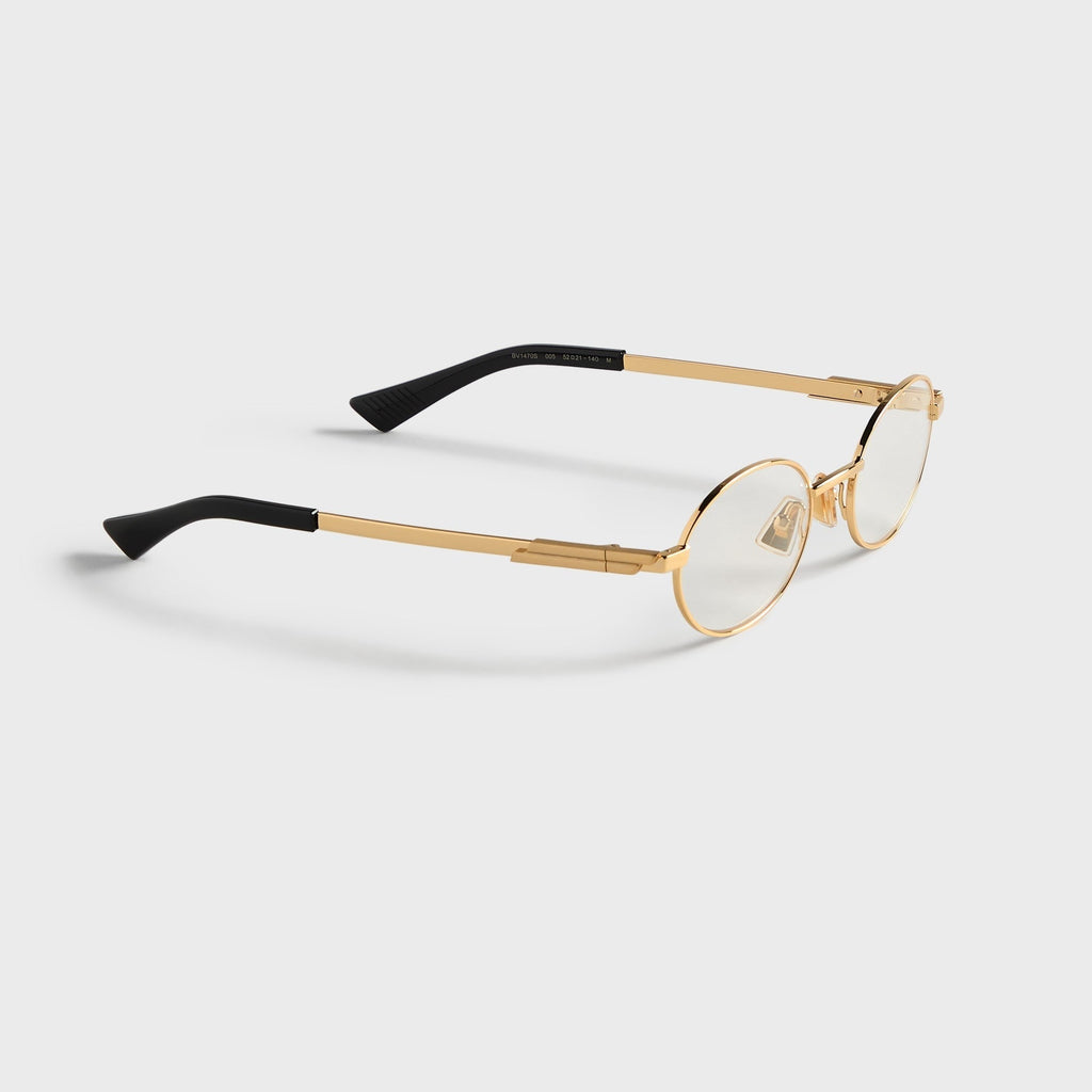 Bottega Veneta BV1470S Metal Sunglasses - Gold / Transparent