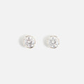 Hatton Labs Round Stud Earrings - Silver