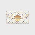 WGACA Louis Vuitton Monogram Multicolor Eugenie Wallet - White