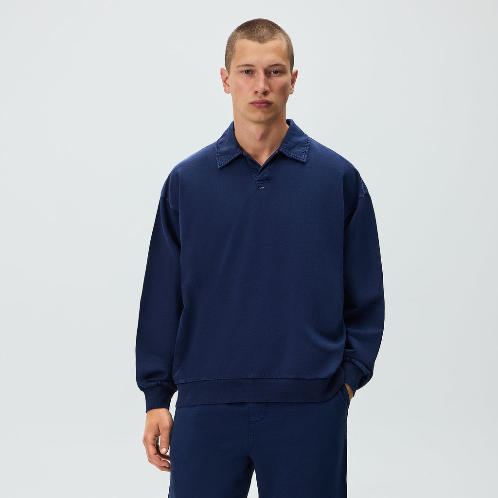 Kith Indigo Micro Fleece Nelson Pullover - Dark Indigo