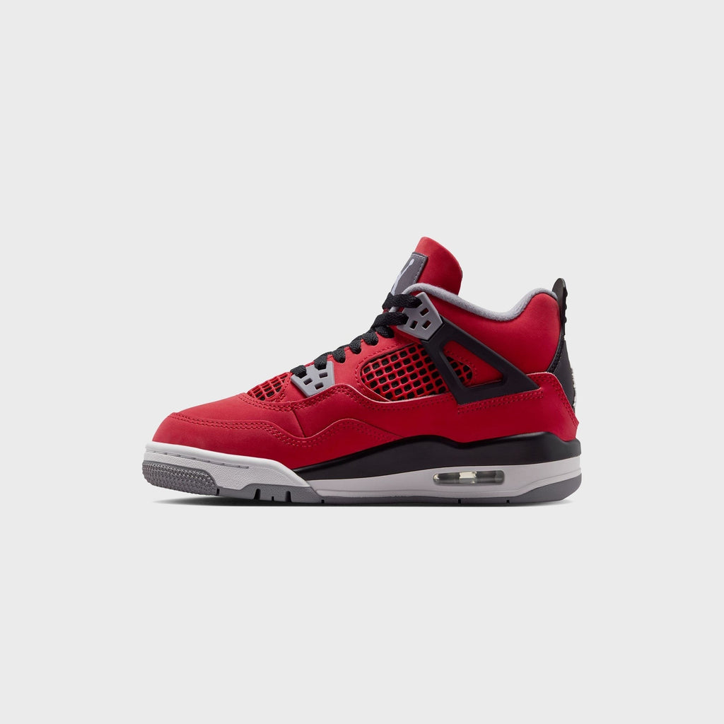 Jordan GS Air Jordan 4 - Fire Red / White / Black / Cement Grey