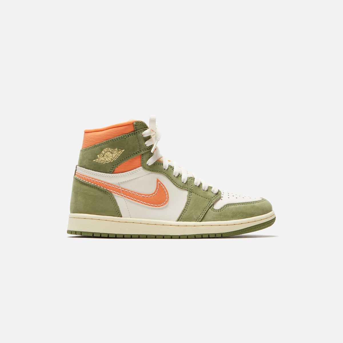 Nike Air Jordan 1 Retro High OG Craft - Celadon / Sky J Light Olive / Bright Mandarin / Coconut Milk / Pale Ivory