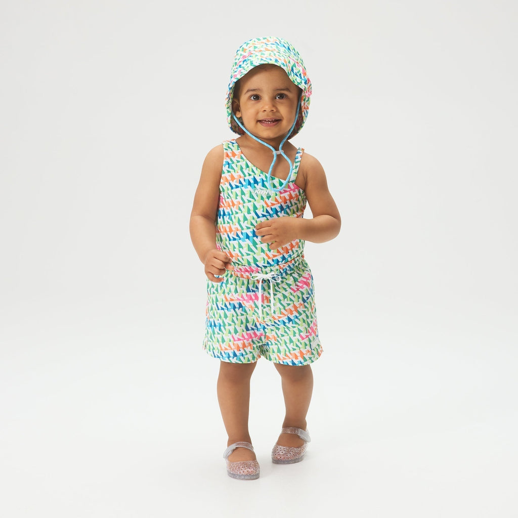 Kith Baby 3D Monogram Kai Swim Trunk - Periodot