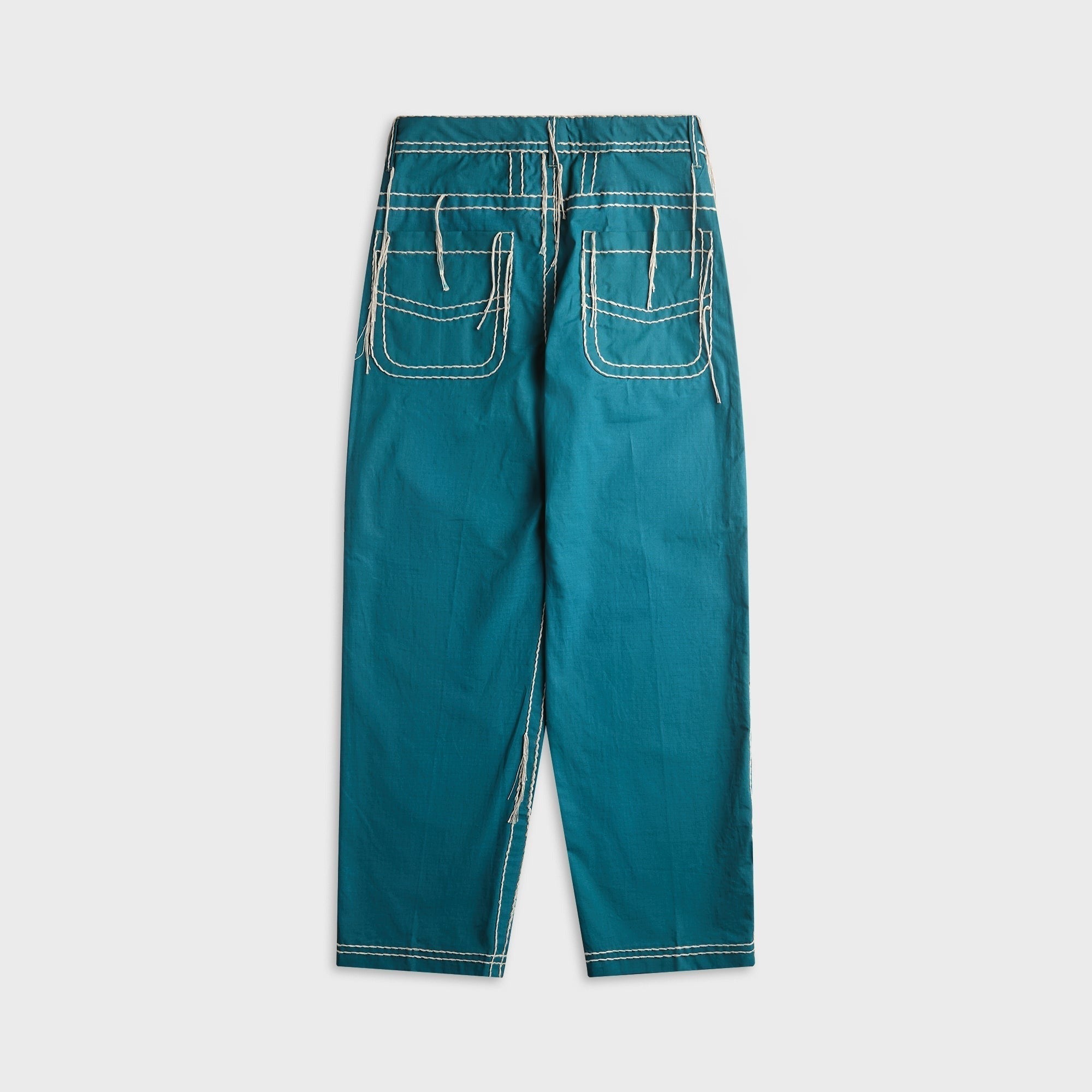 Craig Green Two Tone Embroidered Trouser - Blue / Grey