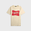 Coût De La Liberté Sammy Malibu Embellished Short Sleeve Tee - Vintage Cream