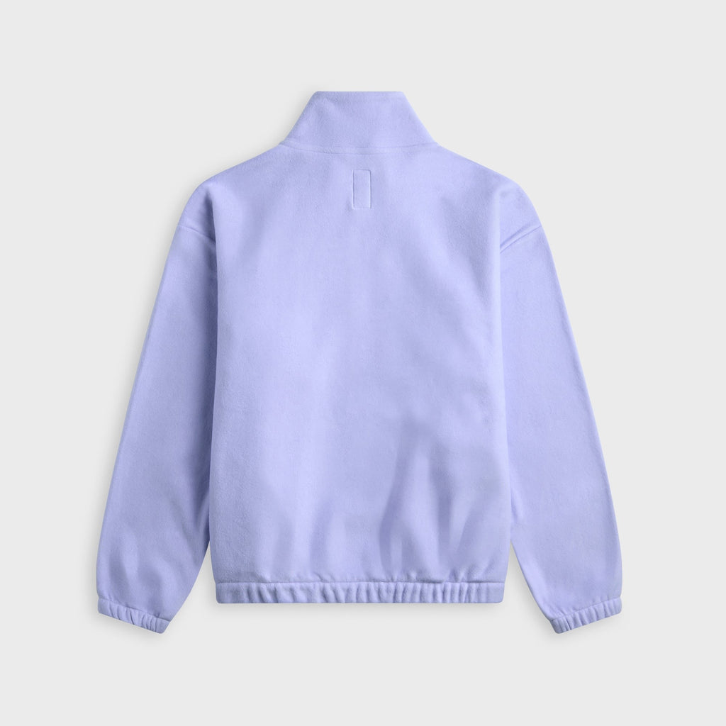 vowels Fleece Quarter Zip - Purple