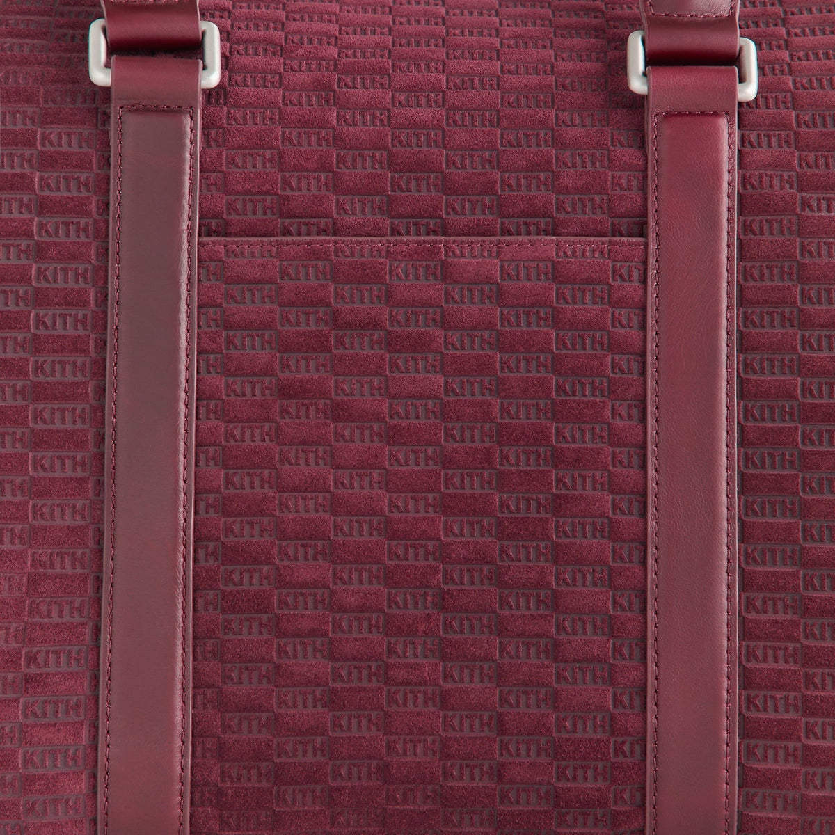 Kith Monogram Suede Traveler K40 Bag - Magma