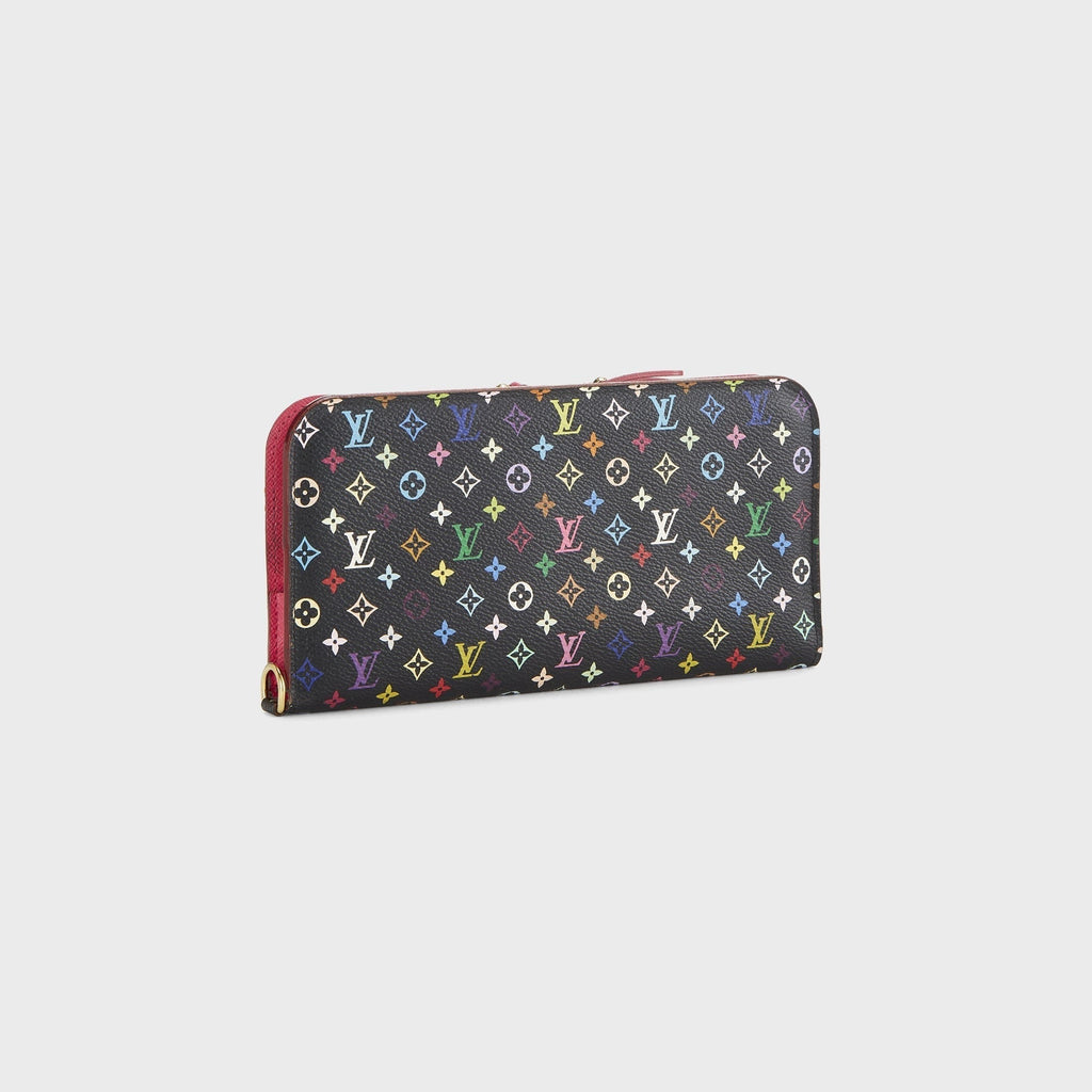 WGACA Louis Vuitton x Takashi Murakami Monogram Zippy Wallet - Black / Multi