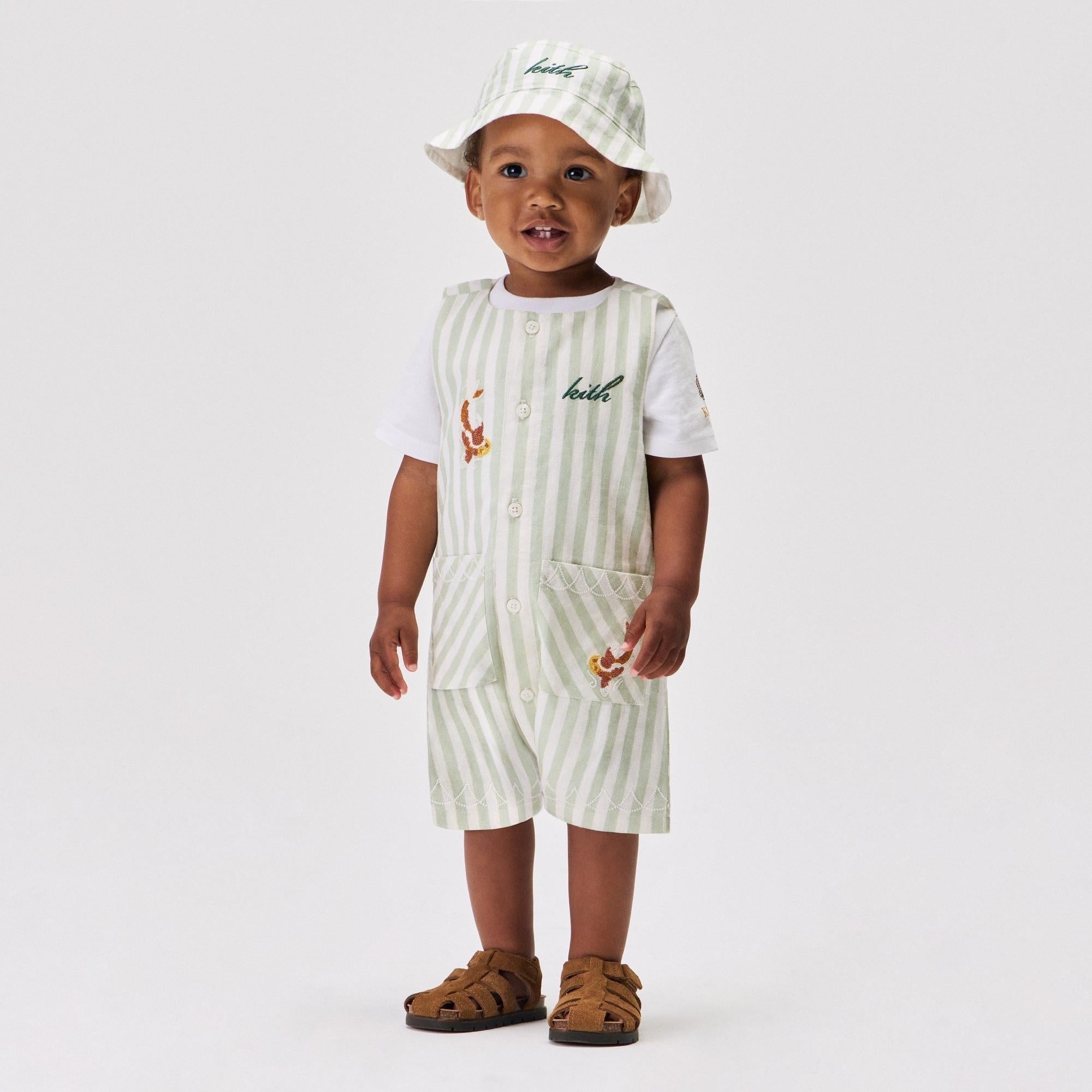 Kith Baby Embroidered Odin Shortall Set - Sage