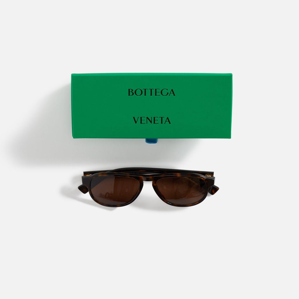 Bottega Veneta Mens 55 Sunglass Recycled Ace - Havana
