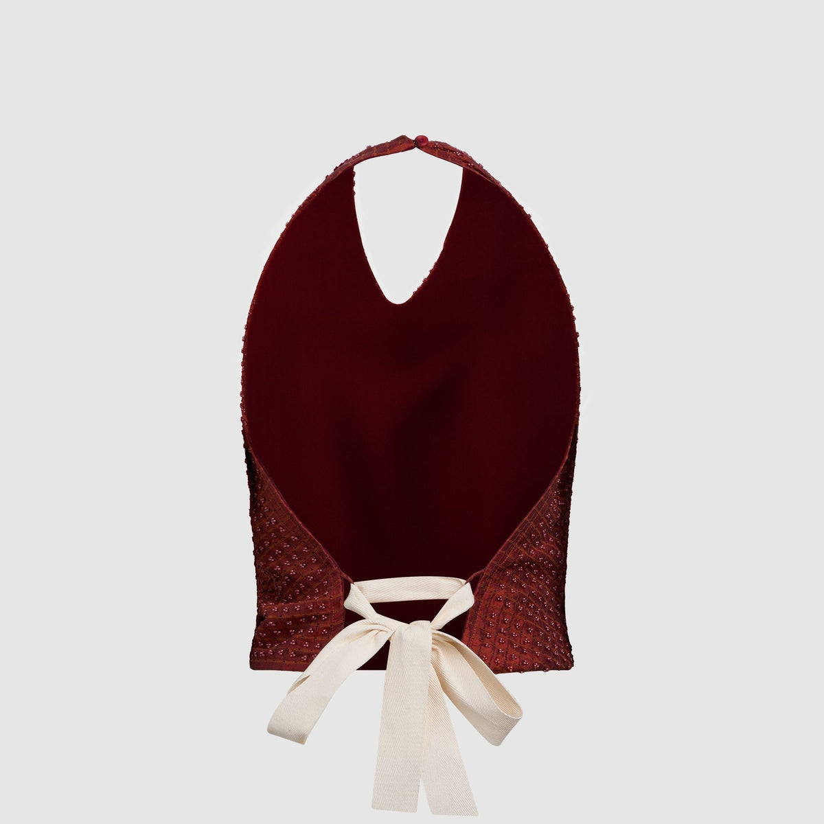 Tae Park Embellished Napkin Top - Red / Orange