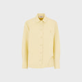 The Attico Diana Poplin Shirt - Pale Yellow