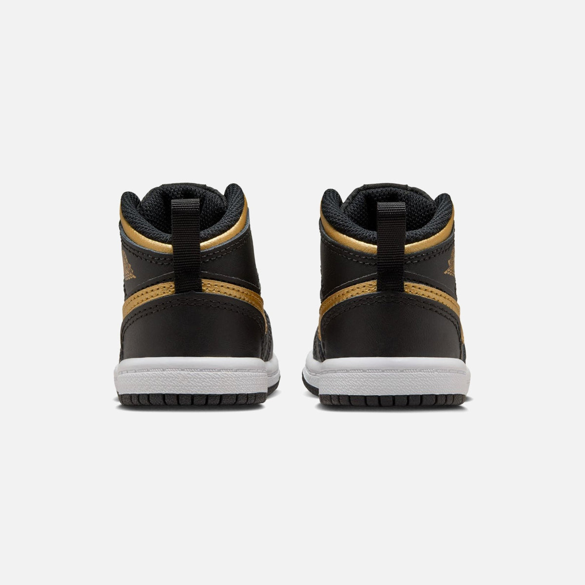Jordan Air Jordan Toddler 1 Mid - Black / Metallic Gold / White