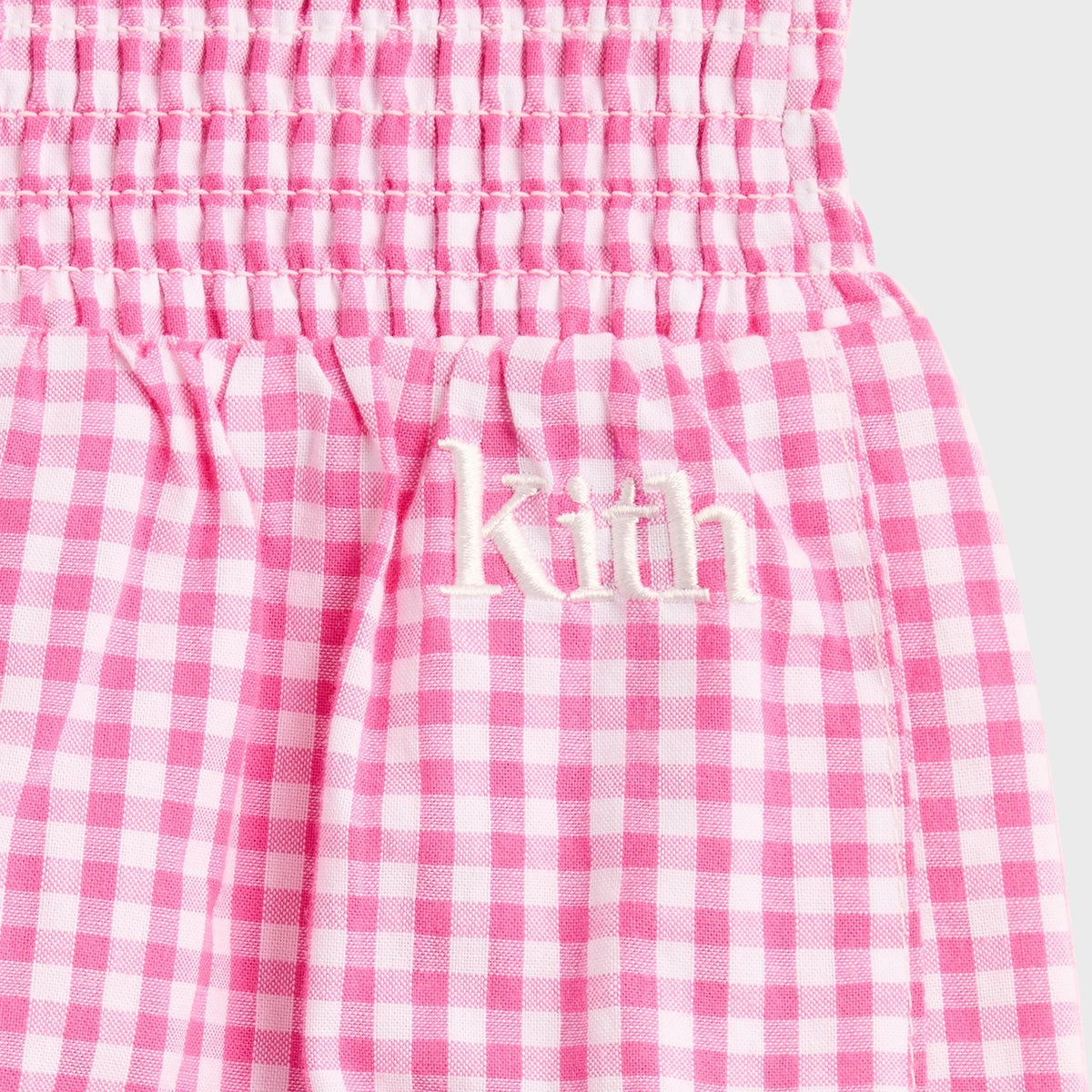 Kith Baby Gingham Tie Romper - Electra