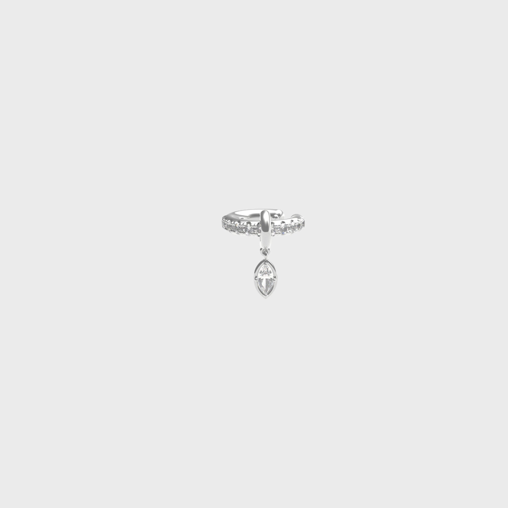 Spinelli Kilcollin Circe Marquise Ear Cuff - Silver