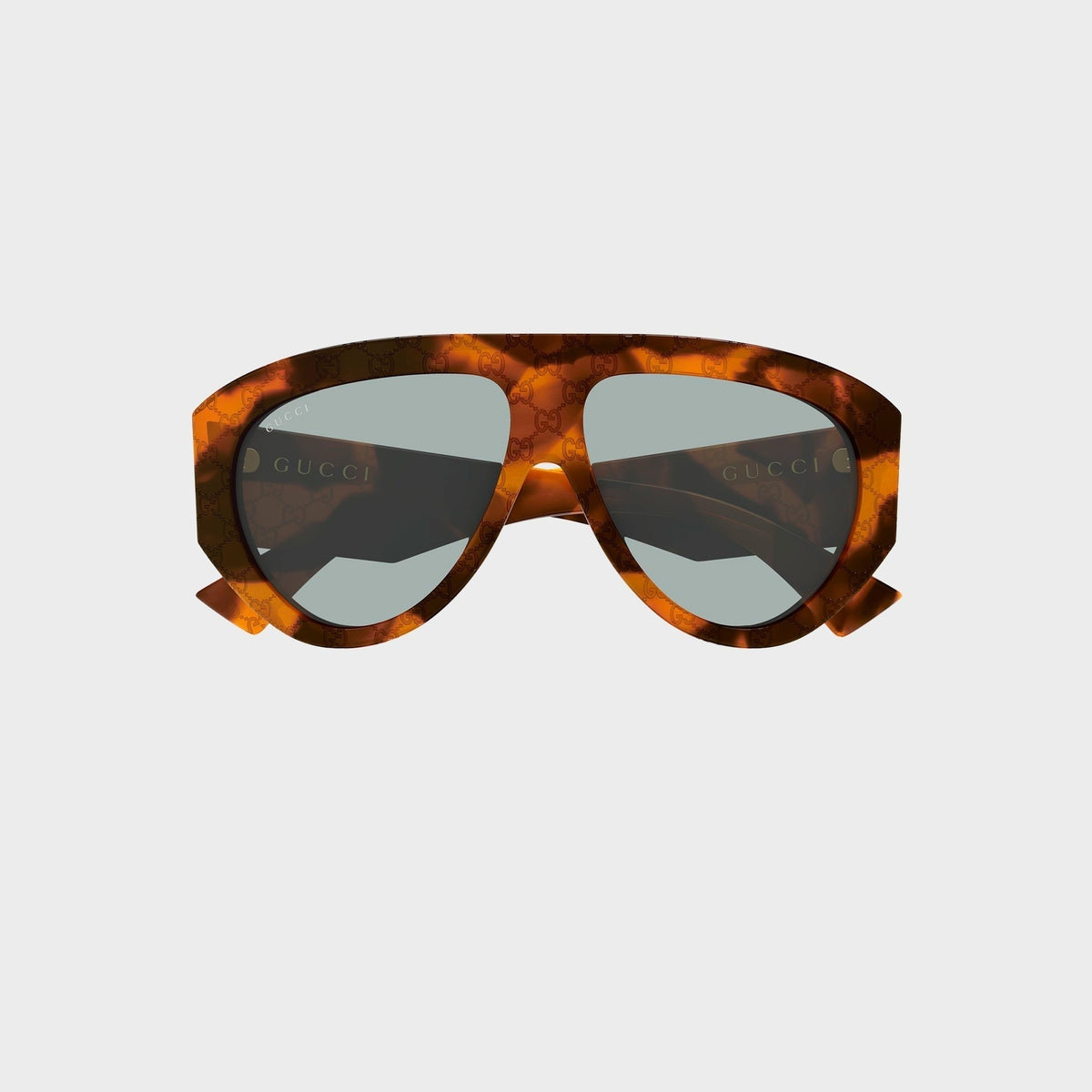 Gucci Aviator Sunglasses - Havana / Green