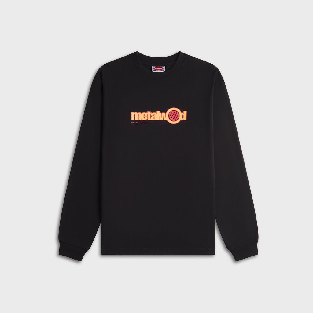 Metalwood Word Long Sleeve Tee - Black