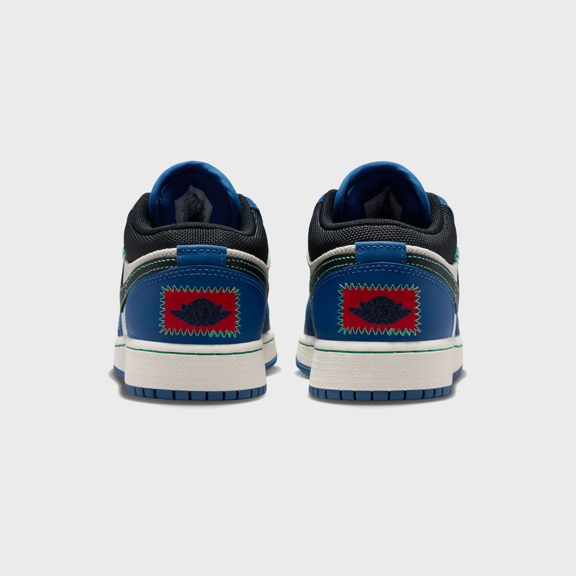 Jordan GS Jordan 1 Low Alt SE - True Blue / University Red / Kinetic Green / Black