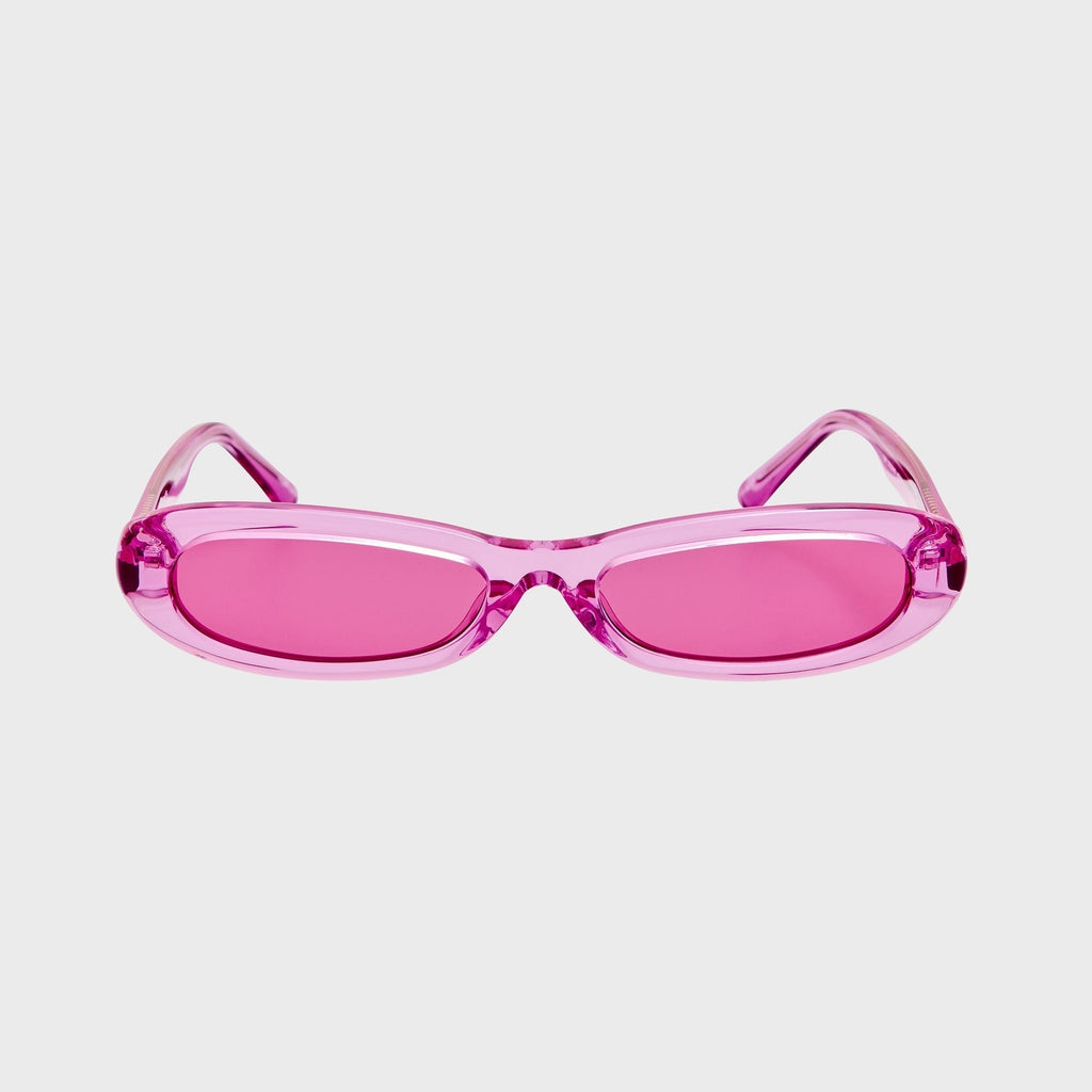 The Attico Andrea Sunglasses - Pink / Silver