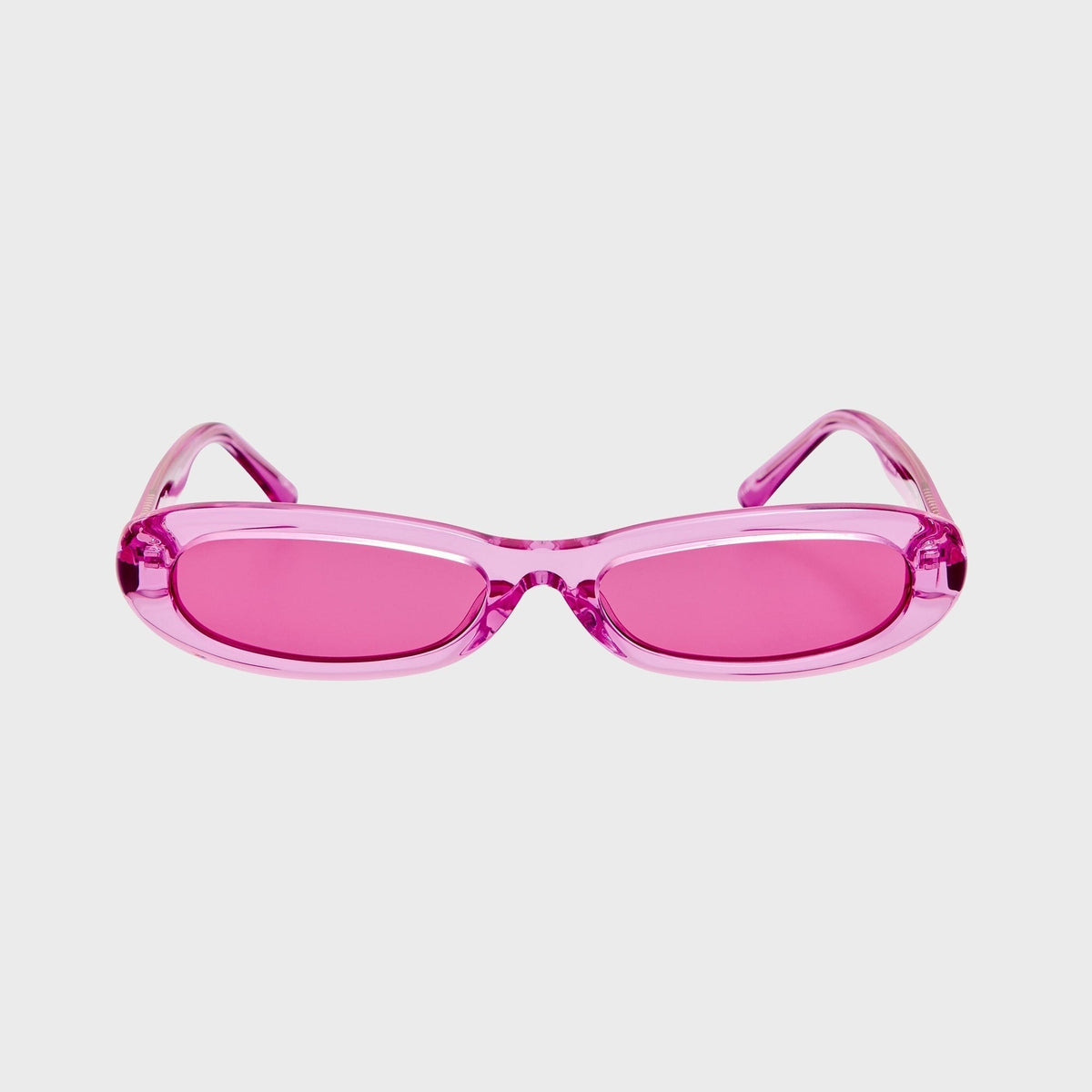The Attico Andrea Sunglasses - Pink / Silver