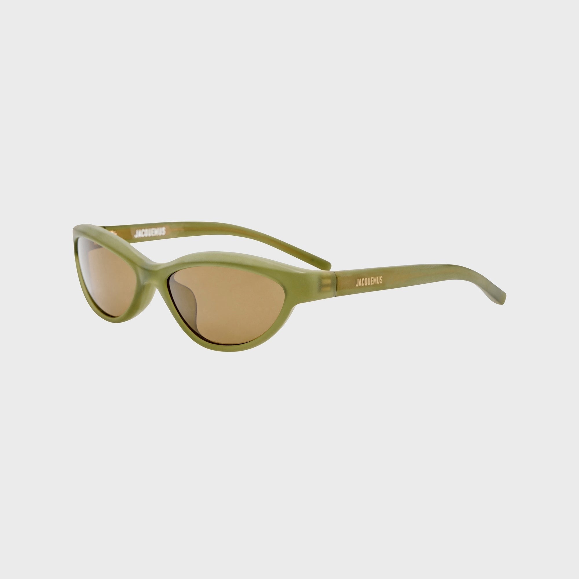 Jacquemus Curvo Frames - Sanded Green / Light Gold / Brown