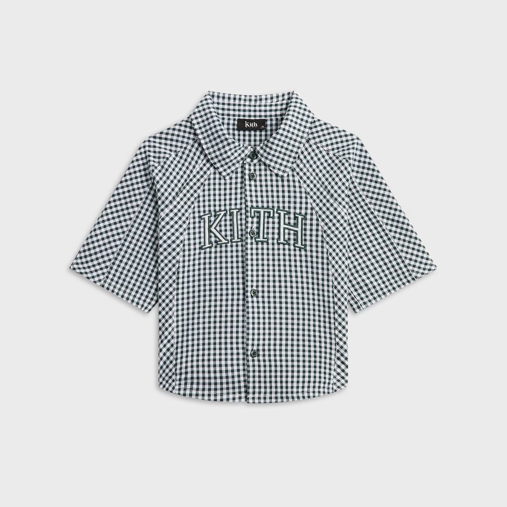 Kith Kids Blocked Gingham Apollo Shirt - Stadium