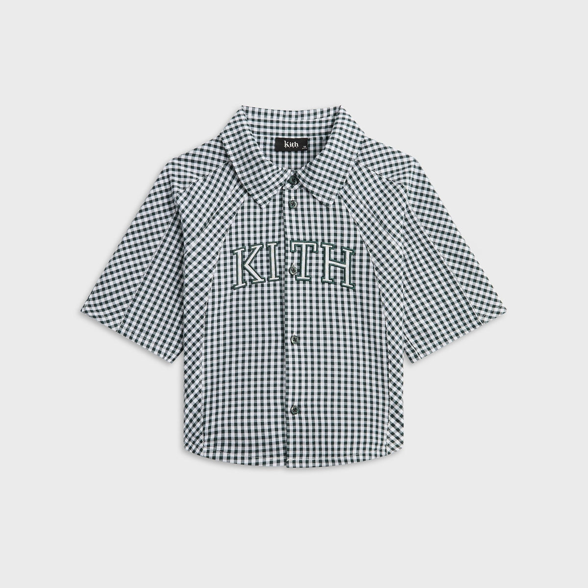 Kith Kids Blocked Gingham Apollo Shirt - Stadium