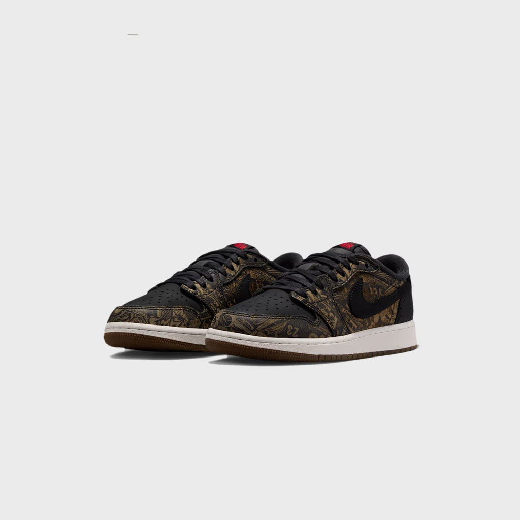 Jordan GS Air Jordan 1 Retro Low OG - Black / Palomino / Summit White / Multicolor