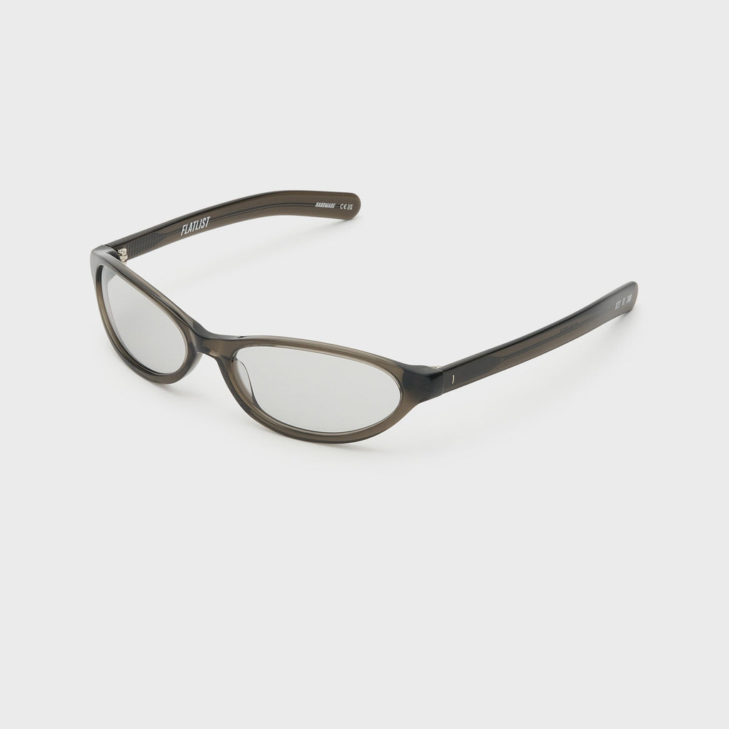 Flatlist Olympia Sunglasses - Crystal Warm Grey / Light Grey
