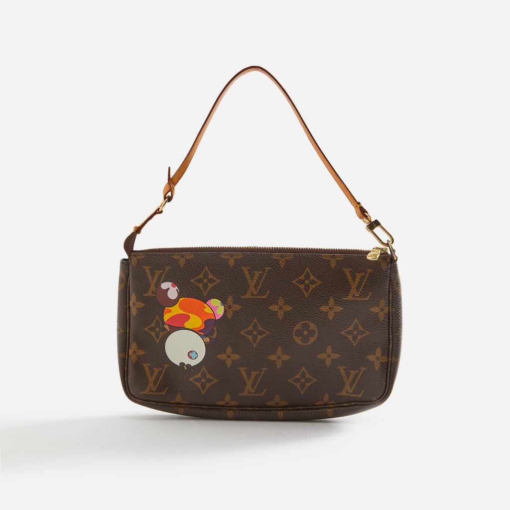 WGACA Louis Vuitton x Takashi Murakami Panda Pochette - Brown