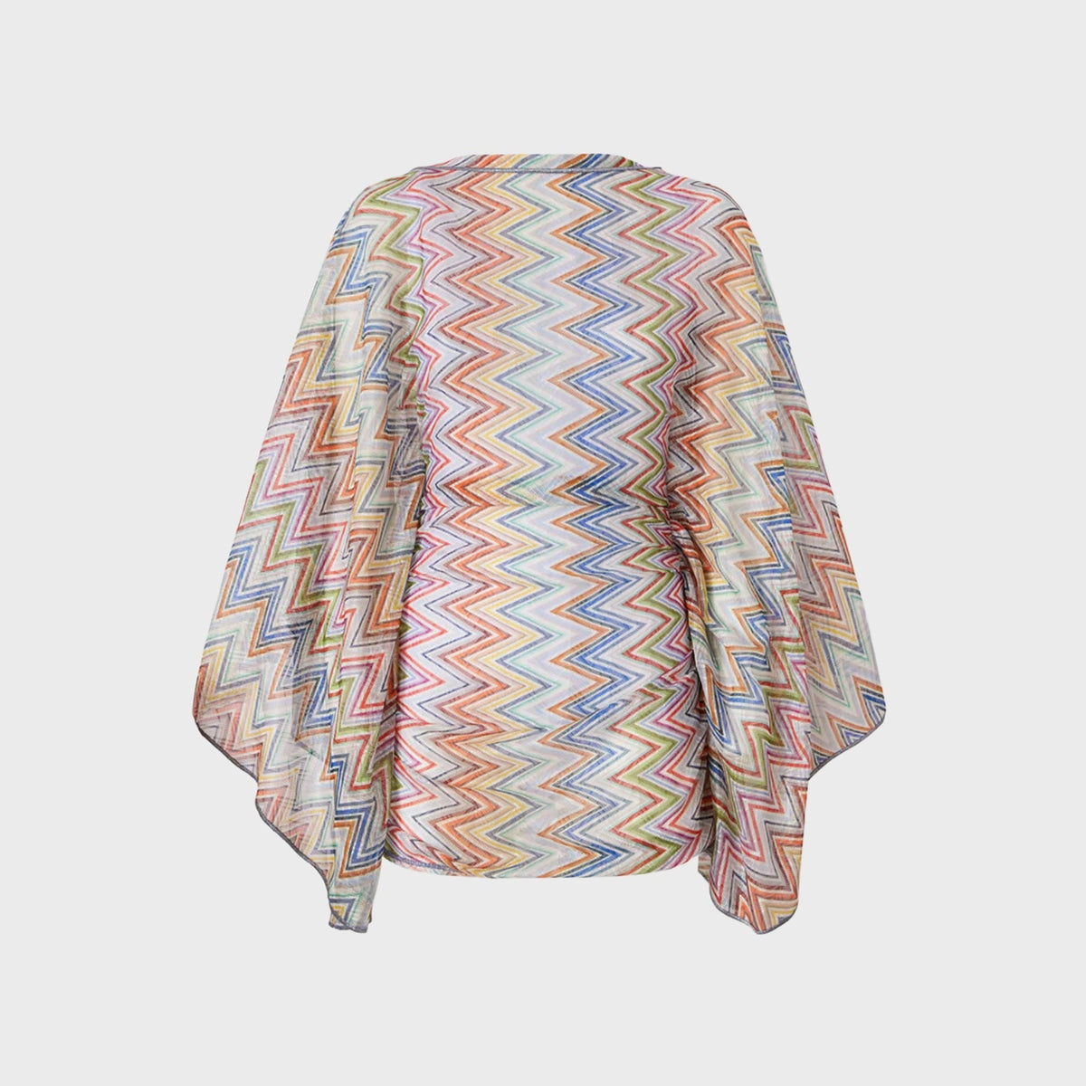 Missoni Short Cover-Up Caftan With Batwing Sleeves - Multi