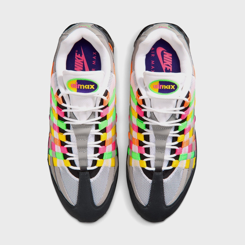 Nike Air Max 95 Big Bubble - White / Purple Dynasty / Pearl Gray / Light Charcoal
