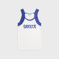 Made Some Greece Tank Top - White / Navy