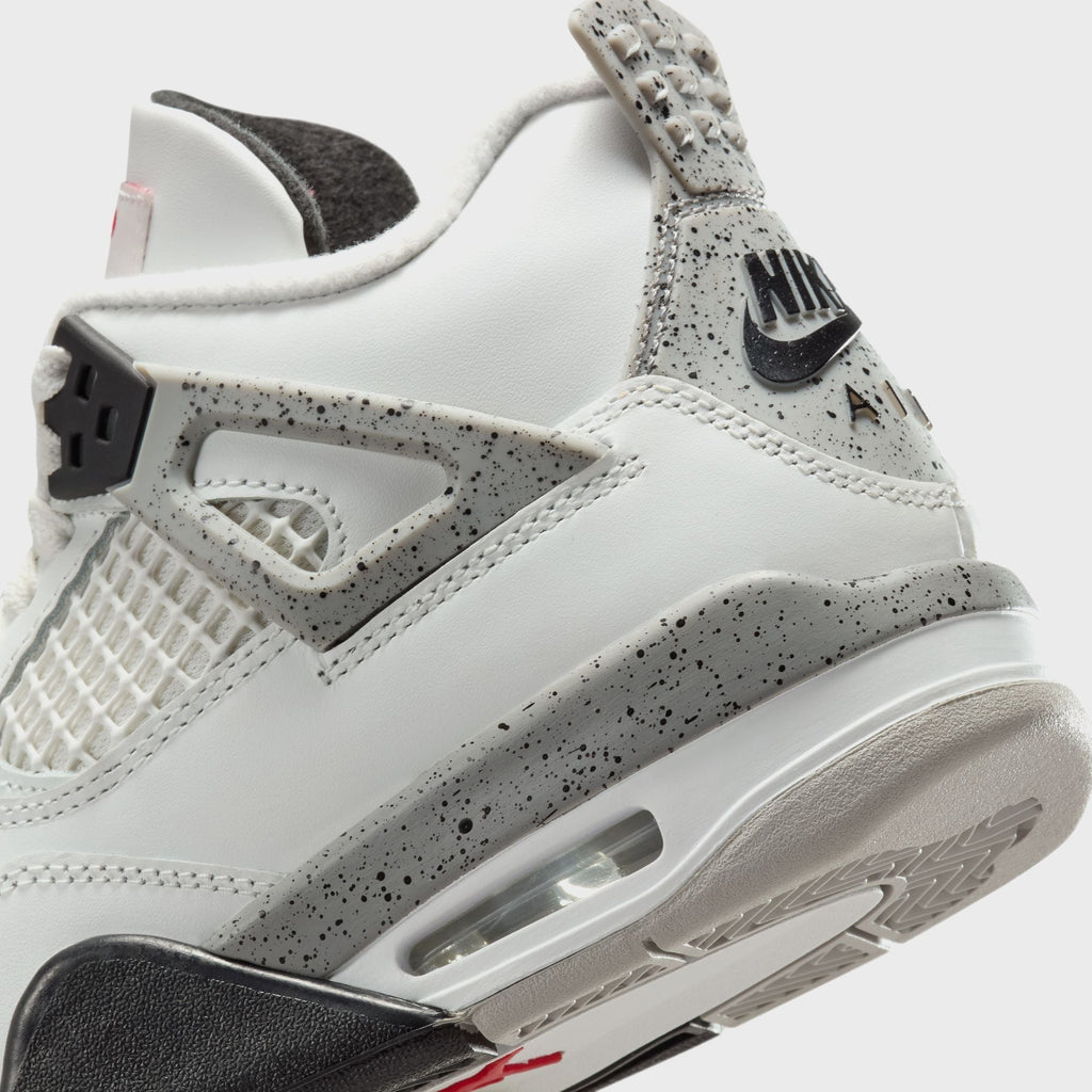 Jordan GS Air Jordan 4 Retro - Summit White / Fire Red / Tech Grey / Black