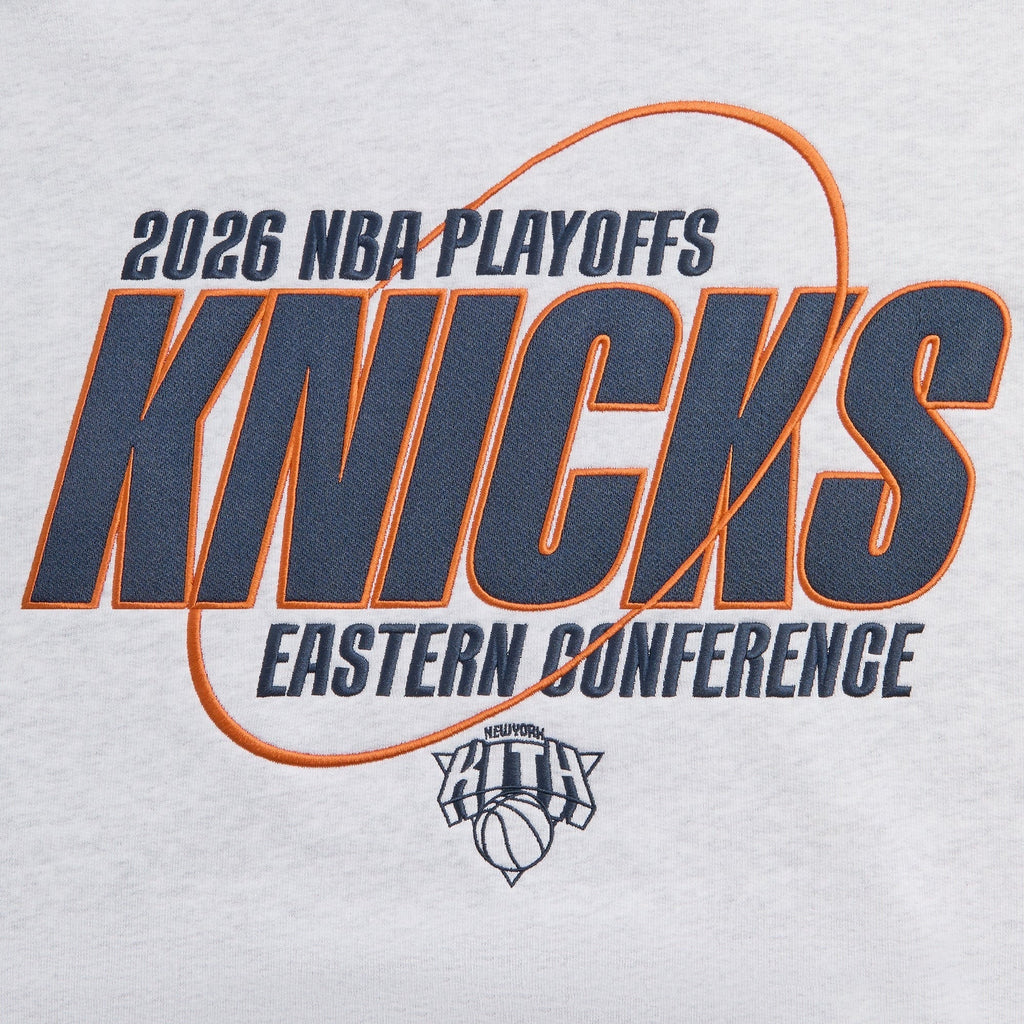 Kith for the New York Knicks Playoffs Nelson Hoodie - Light Heather Grey