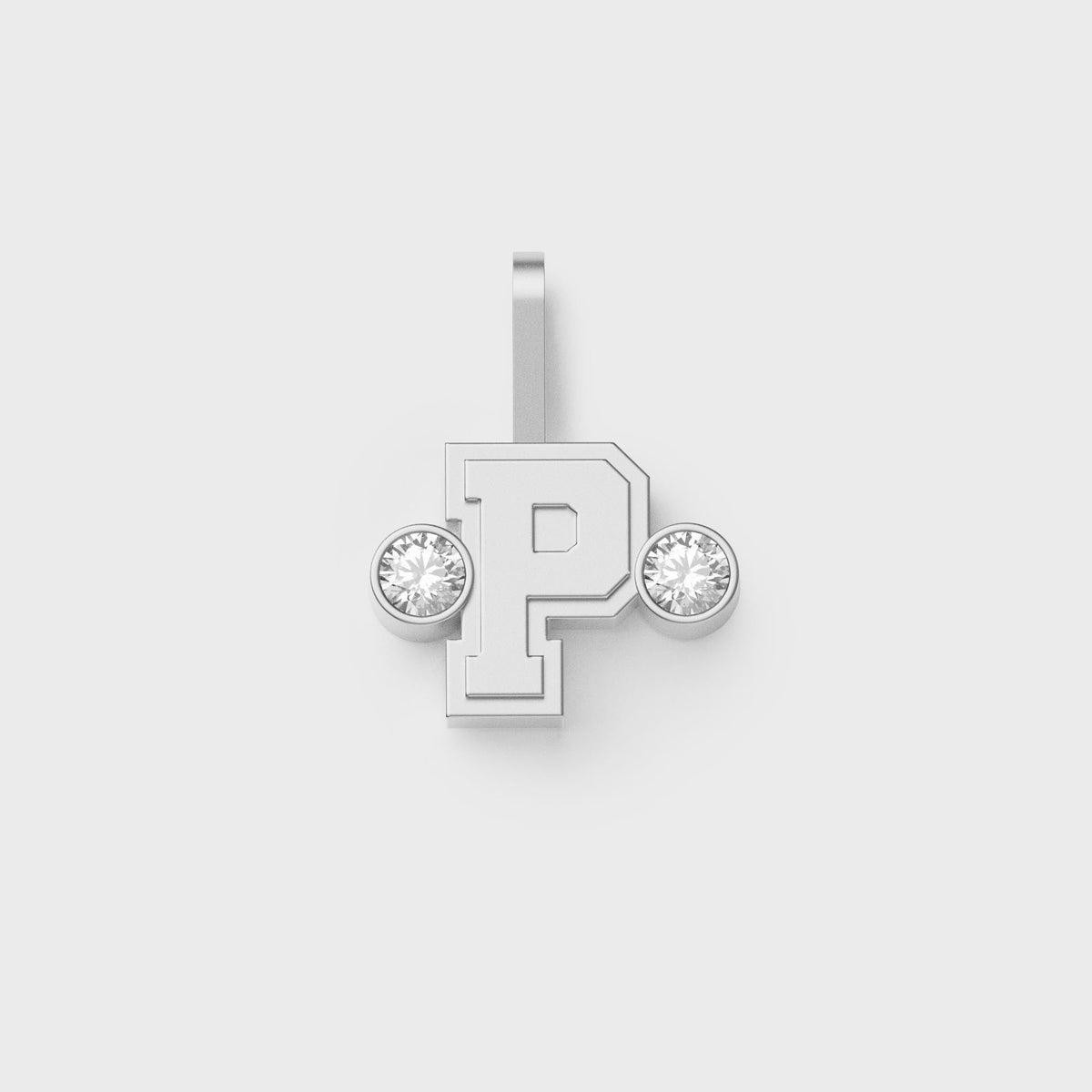 Greg Yuna Sÿlver Babÿ Umlaut Initial 'P' Pendant - Sterling Silver