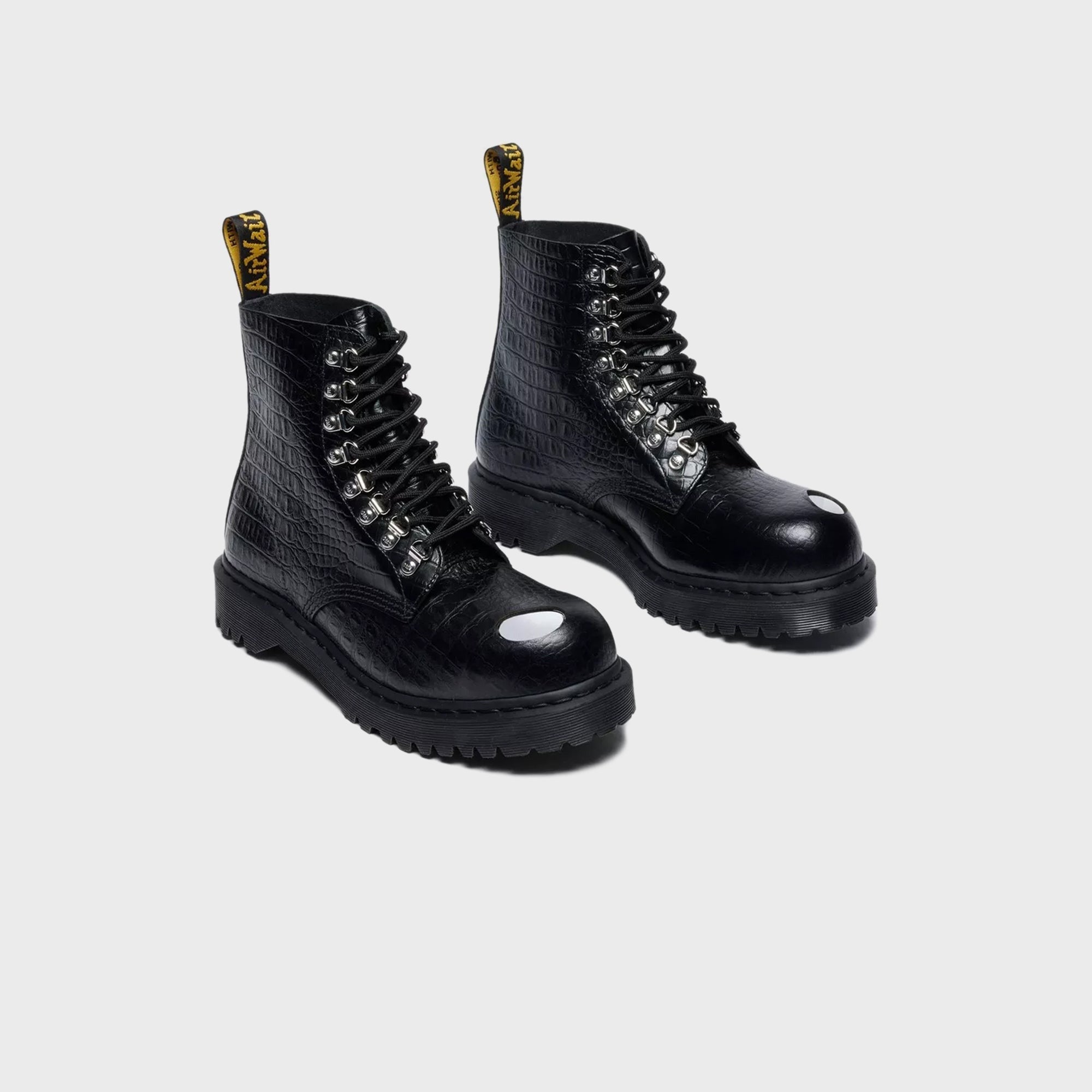 Dr. Martens Analine Croc Emboss 1460 Pascal - Black