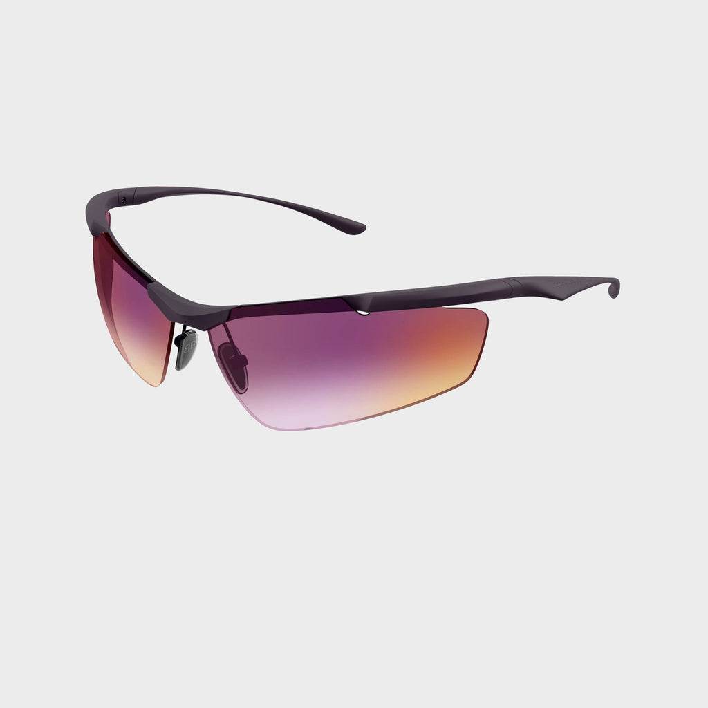 Balenciaga BB0462S Unisex Metal Sunglasses - Ruthenium / Violet