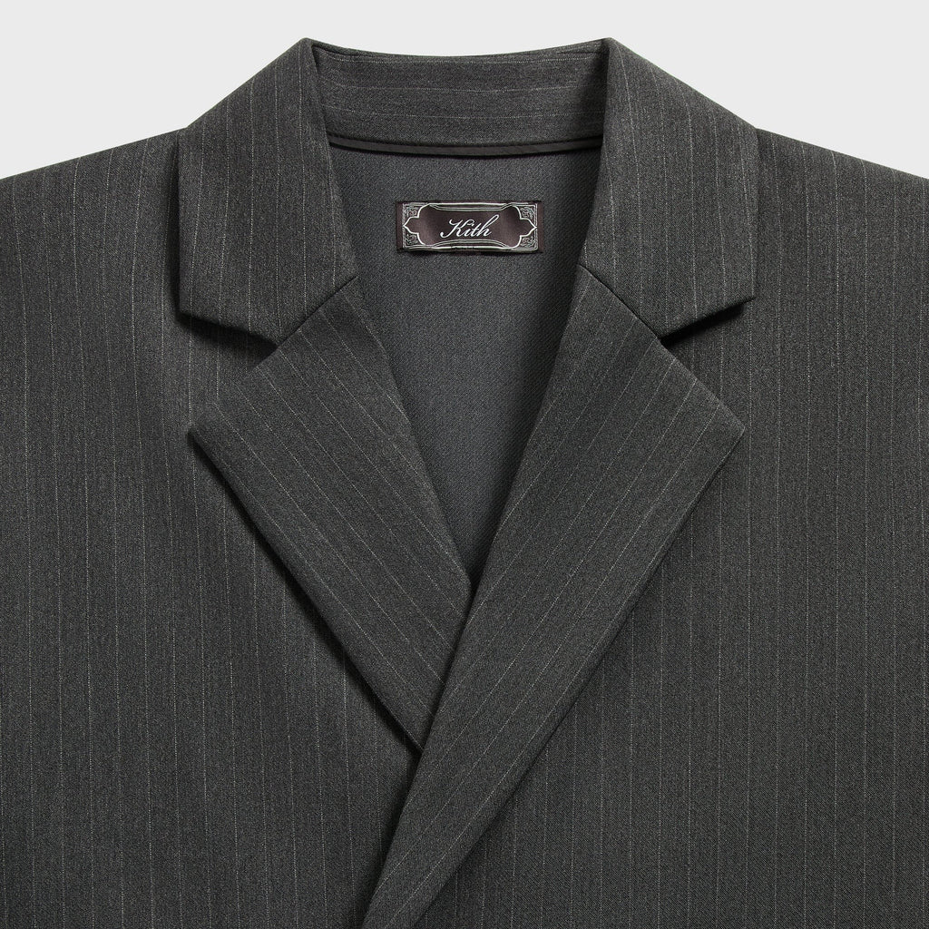 Kith Double Weave Raya Blazer - Dark Heather Grey