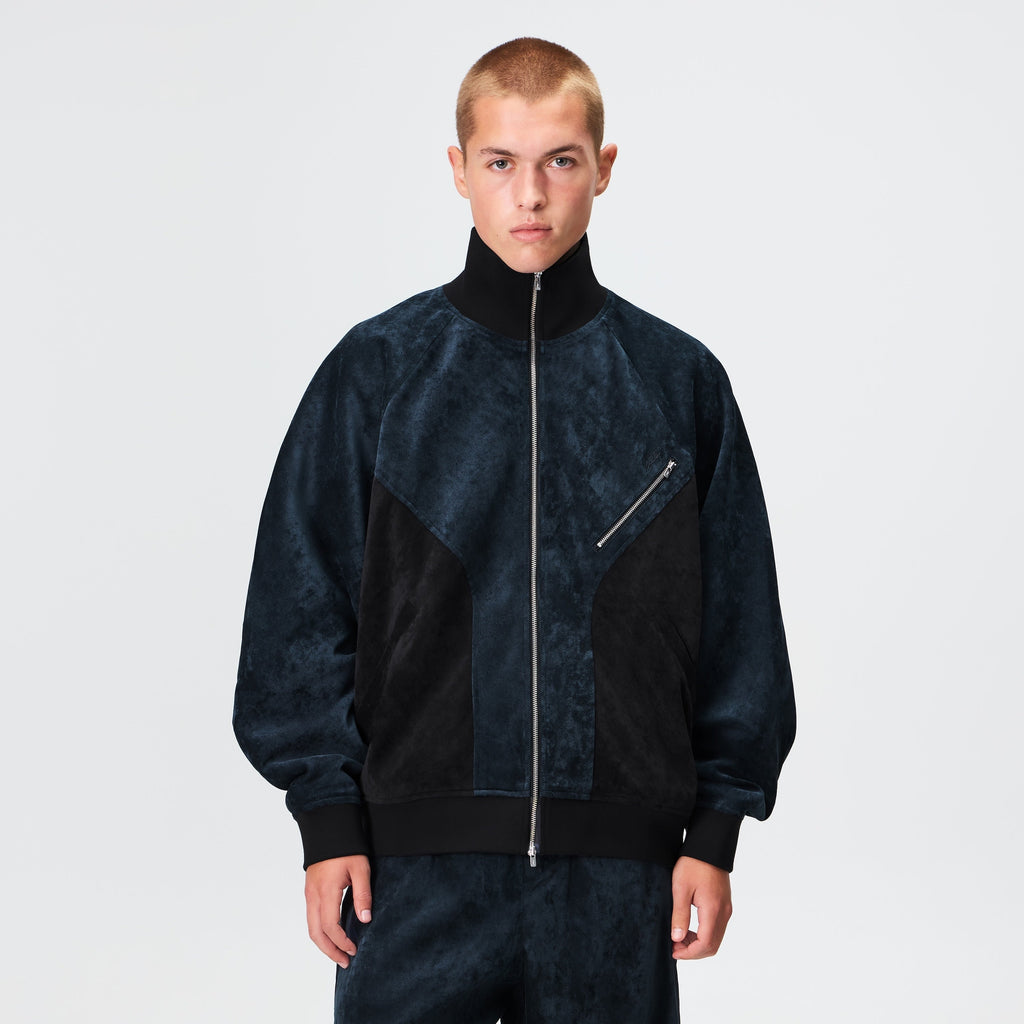 Kith Sueded Velour William Track Jacket - Nocturnal