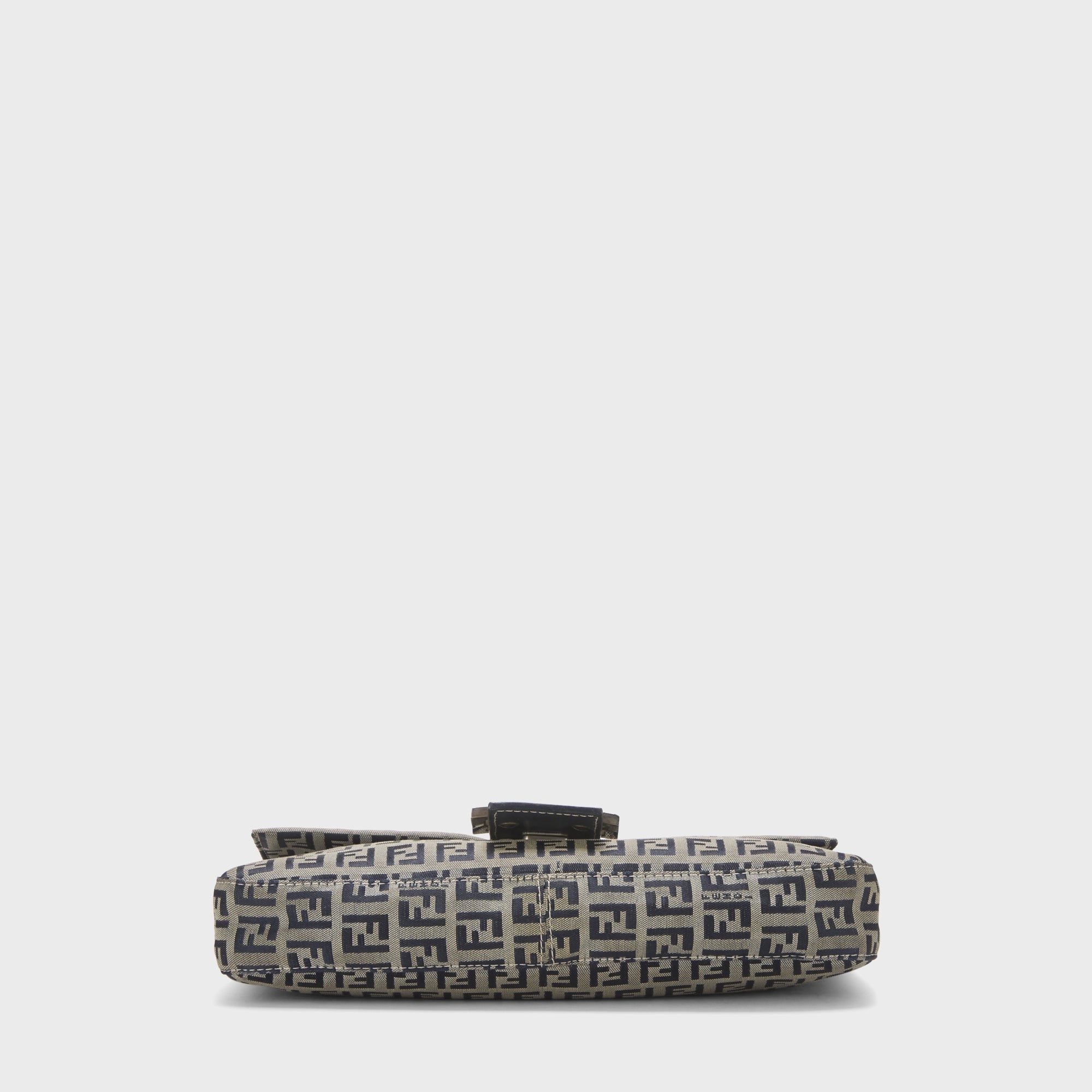 WGACA Fendi Zucchino FF Baguette Shoulder Bag - Navy