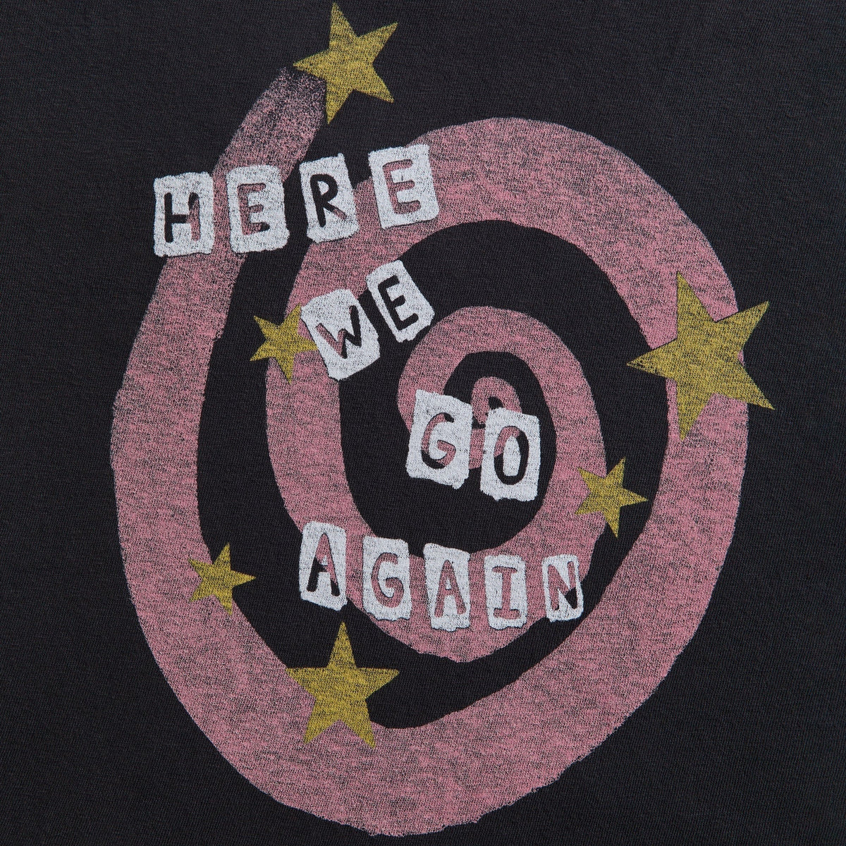 ReDone 50s Boxy Swirl Tee - Washed Black