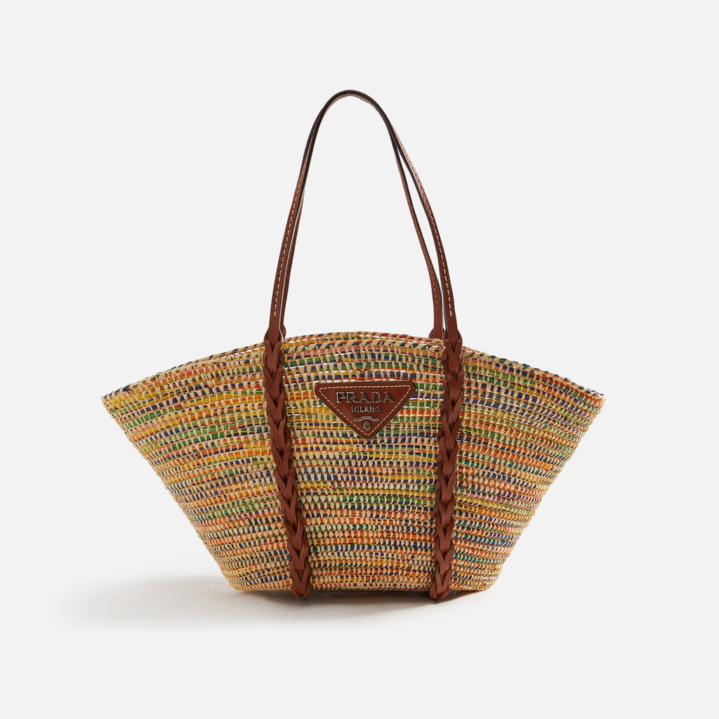 WGACA Prada Raffia Tote - Multi