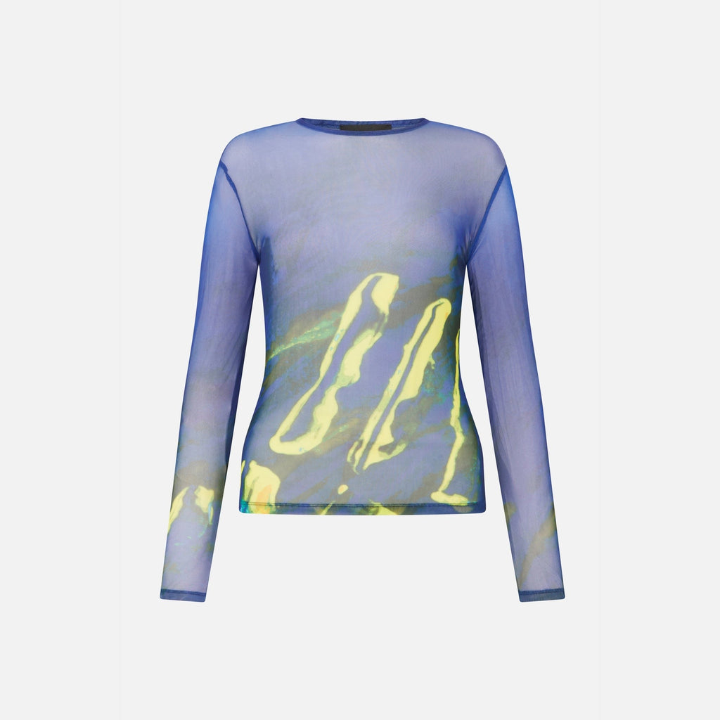 Louisa Ballou Long Sleeve Top - Lapis