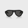 Ray-Ban x A$AP Rocky Aviator Puffer Sunglasses - Black Frame / Dark Grey Lens