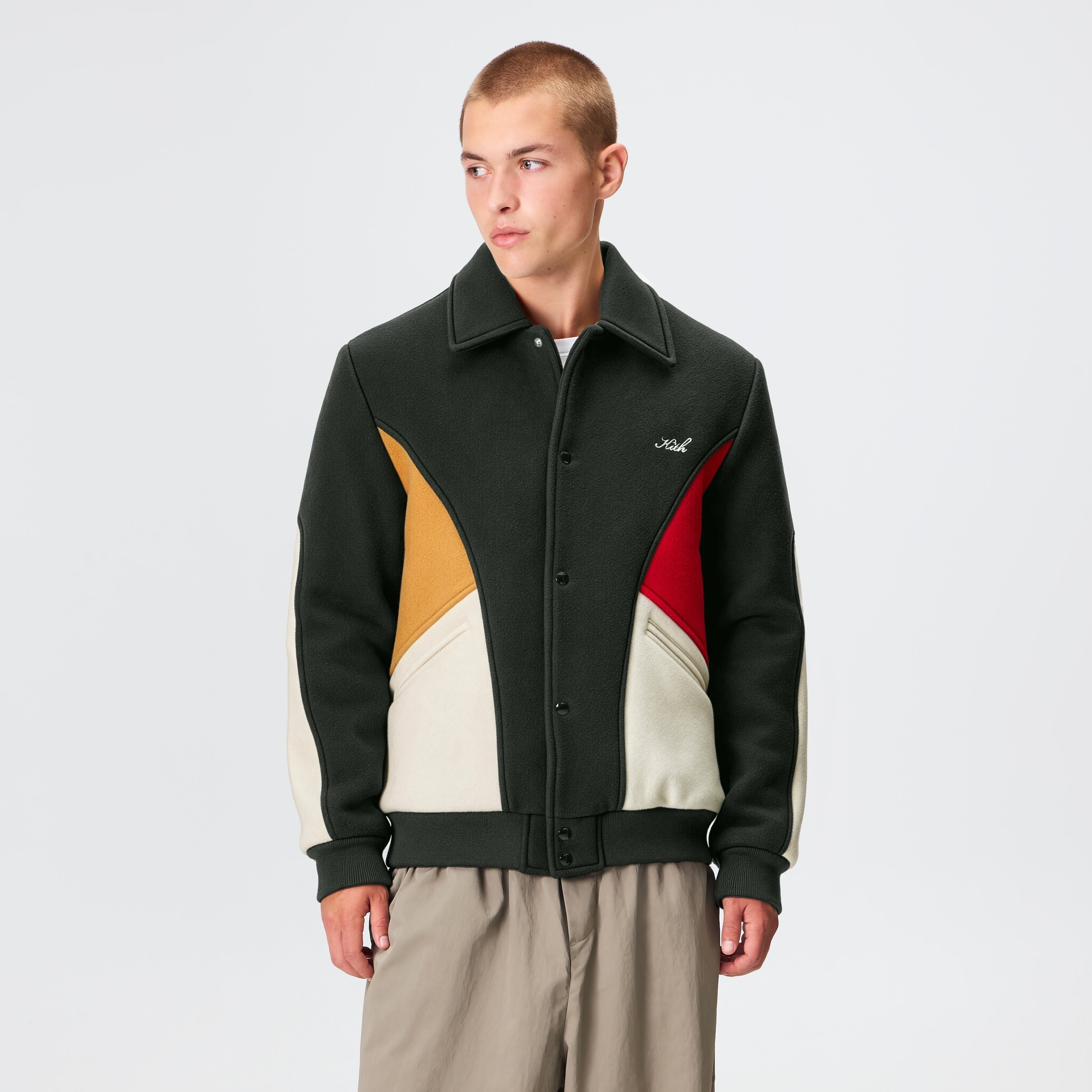 Kith Melton Wool Varsity Jacket - Stadium