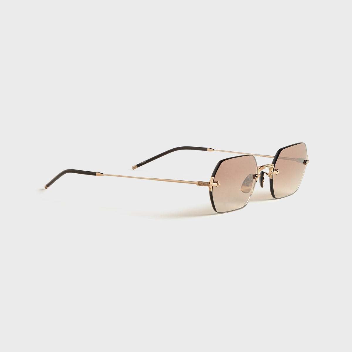 Oliver Peoples TK-13 Sunglasses - Gold / Dark Brown Gradient