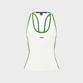 Ksubi Sott Idol Tank Top - White / Green